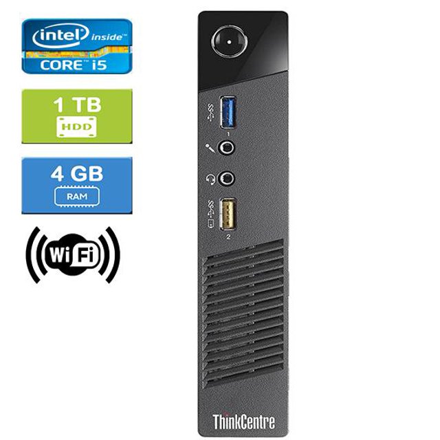 Remis à Neuf : LENOVO M73 TINY Intel Core i5-4570T 2,90 GHz, 4 Go, 1 To HDD, Win 10 Pro