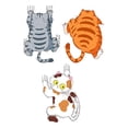 thumbnail image 5 of 3 Pieces Creative Funny Cat Sticker for Car for Boats Accessories Decor L, 5 of 7