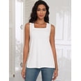 thumbnail image 5 of Zeagoo Womens Casual Tank Top Basic Solid Flowy Tank Tops Square Neck Sleeveless Lightweight Summer Tops, 5 of 6