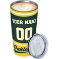 thumbnail image 2 of Oakland Custom Tumbler 20 oz for Women Men gift, Custom Name and Number Tumbler, with Lid and Straw Stainless Steel Tumbler Double Walled, 2 of 6