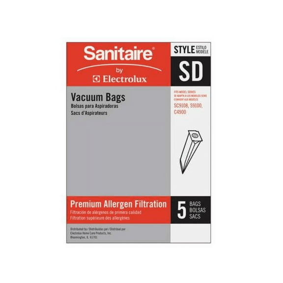 Genuine Eureka Style SD Vacuum Bags Cloth HEPA Type OEM 63262B-10 SC9150 SC9180 [2 Loose Bags]