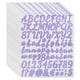 thumbnail image 1 of 912Pack 12Hojas Stickers de Letras Brillantes Autoadhesivos Sticker de Alfabeto Púrpura, 1 of 6