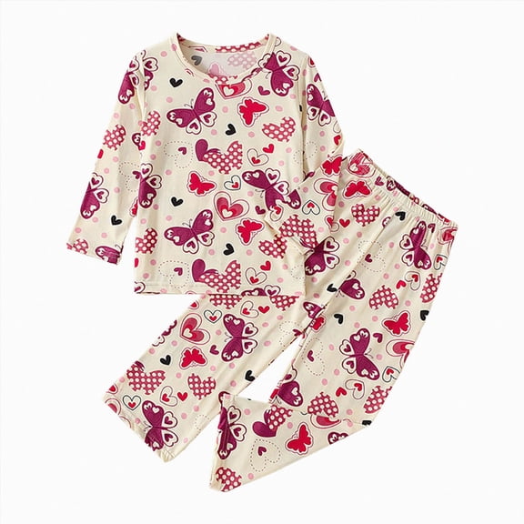 Nwiuh Two-Piece Pajama Set for Boys & Girls, Soft Viscose from Bamboo Toddler Pajamas for Kids, Family Matching PJs Purple 9-10 Years