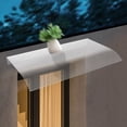 thumbnail image 5 of Wall Mount Awning Canopy, 31.5*19.7in Frosted Rain Shelter, Window Awning Door Canopy Awning Durable, 5 of 18
