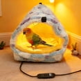 thumbnail image 4 of Winter Warm Bird Nest House,USB Heated Bird House for Cage,Adjustable Temperature 41C Constant Warm Cozy Nest,Winter Heater for Parrots,Small Birds,Hamsters & Reptiles,Cotton Flannel Lined, 4 of 9