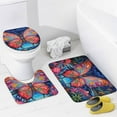 thumbnail image 4 of Wildflowers Butterfly Shower Curtain Sets with Rugs 4 Piece Rustic, 4 of 8