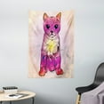thumbnail image 1 of Cat Lover Decor Wall Hanging Tapestry, Geometrc Digital Color Artistic Robot Cat with Technologic Patterns Little Retro Art, Bedroom Living Room Dorm Accessories, 40 X 60 Inches, by Ambesonne, 1 of 1