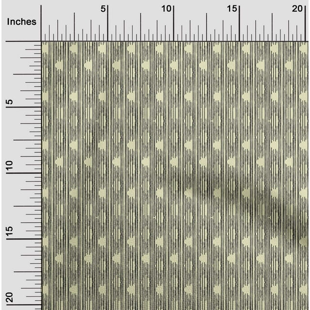 oneOone Tissu Popeline de Coton Tissu à Blocs de Rayures Imprimés au Mètre 56 Pouces de Large