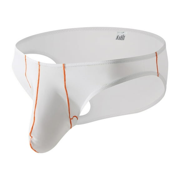 Hfnxid Briefs for Men,Men's Thin Ice Silk Low Waist Underwear Solid Color Underwear