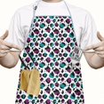 thumbnail image 2 of Leopard Print Adjustable Waterproof Apron for Adults 33x27 Inch – Cooking Apron with 2 Large Pockets, Durable Polyester Bib for Kitchen, Baking, BBQ, and Home Use, 2 of 6