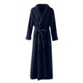 thumbnail image 4 of Clearance! Cqxid525 Womens Plush Soft Robe Womens Soft Plush Bathrobe Fluffy Cute Long Coat Nightgown Nightdress Shower Spa House Long Robe for Women Blue 1PC, 4 of 4