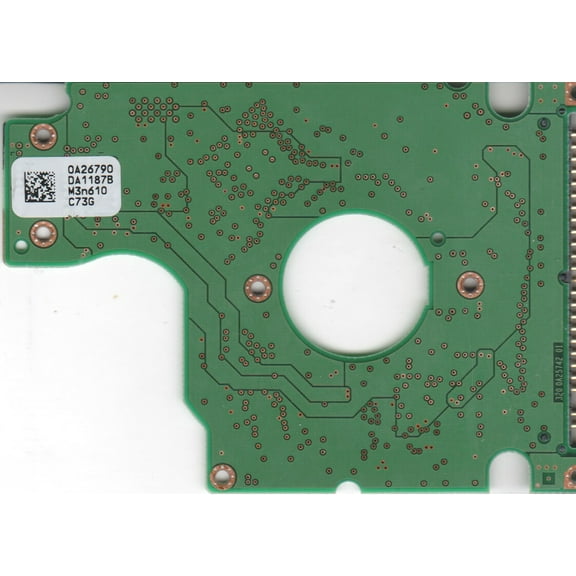 HTS421210H9AT00, 0A26790 DA1187B, PN 0A27418, Hitachi 100GB IDE 2.5 PCB