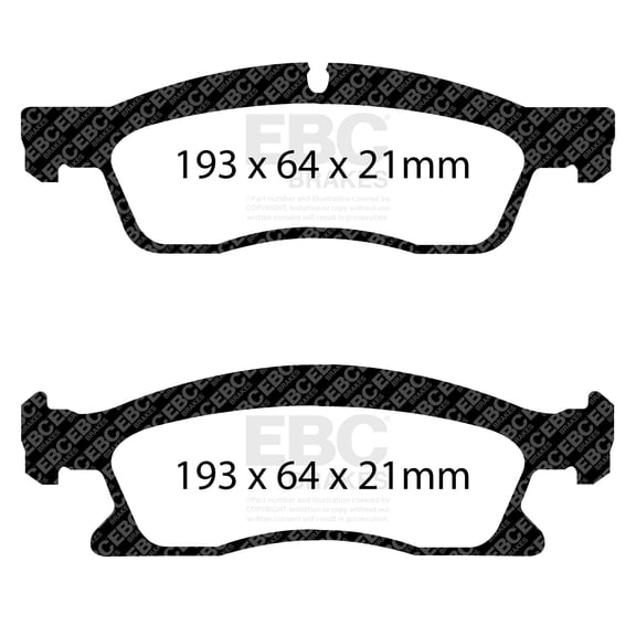 Ebc Brakes S3kf1279 S3 Kits Greenstuff 6000 And Gd Rotors Truck/Suv Fits Durango Fits select: 2014-2018 JEEP GRAND CHEROKEE, 2013-2022 DODGE DURANGO