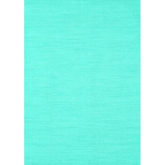 Ahgly Company Indoor Rectangle Abstract Turquoise Blue Contemporary Area Rugs, 4' x 6'
