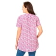 thumbnail image 2 of Woman Within Plus Size Pintucked Half-Button Tunic, 2 of 6
