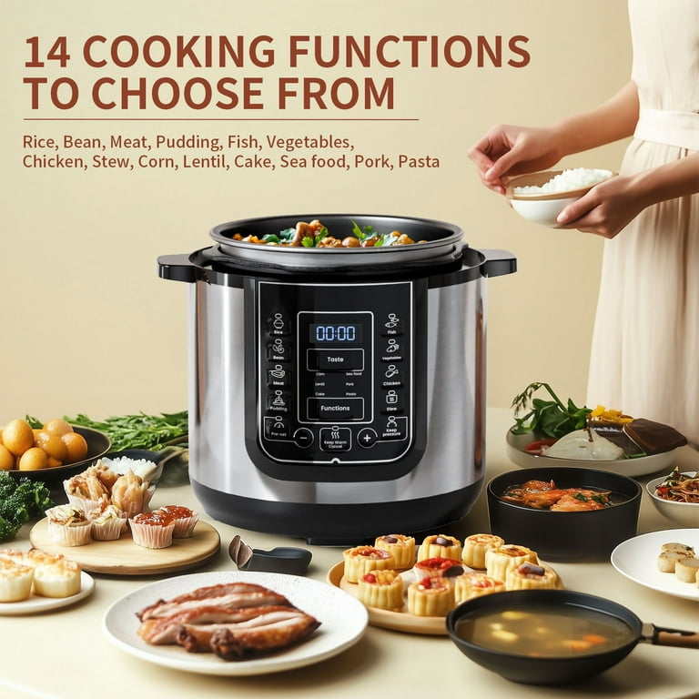 TINANA 6-Quart 9-in-1 Electric Pressure Cooker photo 5