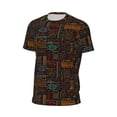 thumbnail image 6 of Wukai Polynesian Turtles Print Men's Short-Sleeved Mesh T-Shirt,Quick-Dry Short Sleeve Workout T-Shirt-XX-Large, 6 of 8