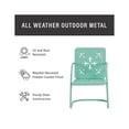 thumbnail image 3 of Crosley Furniture Azalea 5Pc Round Retro Outdoor Dining Set in Aqua/White Satin, 3 of 10