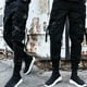 thumbnail image 2 of Qarigey Pantalones harén cómodos de poliéster para hombres - Pantalones casuales de moda y con múltiples bolsillos Moda Prendas para la parte inferior del cuerpo 603negro 3XL, 2 of 6