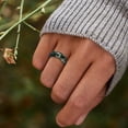 thumbnail image 2 of Natural Moss Agate Ring for Women & Men Natural Green Gemstone Rings Agate Jewelry Gift, 2 of 6