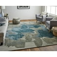 thumbnail image 5 of 8' X 10' Blue and Gray Abstract Hand Tufted Area Rug, 5 of 11
