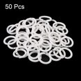 thumbnail image 3 of Unique Bargains 0.8' OD 0.6' ID Loose Leaf Rings Binder Ring Plastic for Book DIY Scrapbook Notebook, White 50 Pack, 3 of 5
