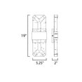 thumbnail image 3 of ET2 Lighting - Rune - 16W 2 LED Outdoor Wall Mount-19 Inches Tall and 5.25, 3 of 5
