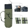 thumbnail image 6 of Multifunction Fishing Pole Bag - Waterproof Rod Reel Bag Carrier Case, Durable Canvas Tackle Large Storage Gift for Men Travel, Khaki, 6 of 14