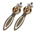 thumbnail image 2 of Leopard Vintage Copper Crown-Shaped Bookmarks: Stainless Steel Book Accessories for Book Lovers and Readers - Set of 2 Bookmarks, 2 of 5