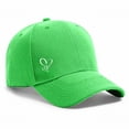 thumbnail image 5 of Women's Heart Embroidered Baseball Cap, Adjustable Cute Cotton Ball Cap for Running Golf Tennies Travel, Low Profile Casual Cap for Everyday Wear Blue One Size, 5 of 5