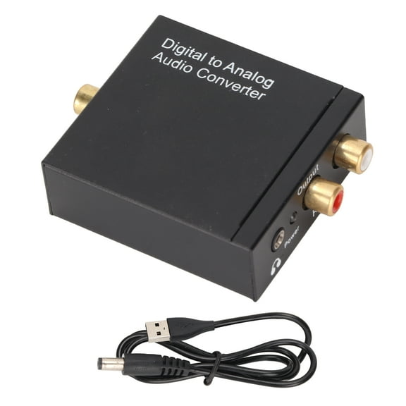 OTVIAP Digital to Analog Converter 1 Input/2 Output "Analog to Digital Converter" with USB Cable