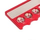 thumbnail image 2 of Billiard Pool Cue Tip Tool Multifunction Portable Aluminum Pool Cue Tips Repair Grinder Tool Red, 2 of 4