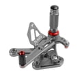 thumbnail image 3 of Racing Adjustable Rearsets Foot Pegs Gray For Kawasaki ZX4R ZX4RR 2022-2024, 3 of 5