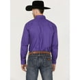 thumbnail image 4 of Roper Men's Solid Amarillo Collection Long Sleeve Western Shirt Purple XX-Large, 4 of 4