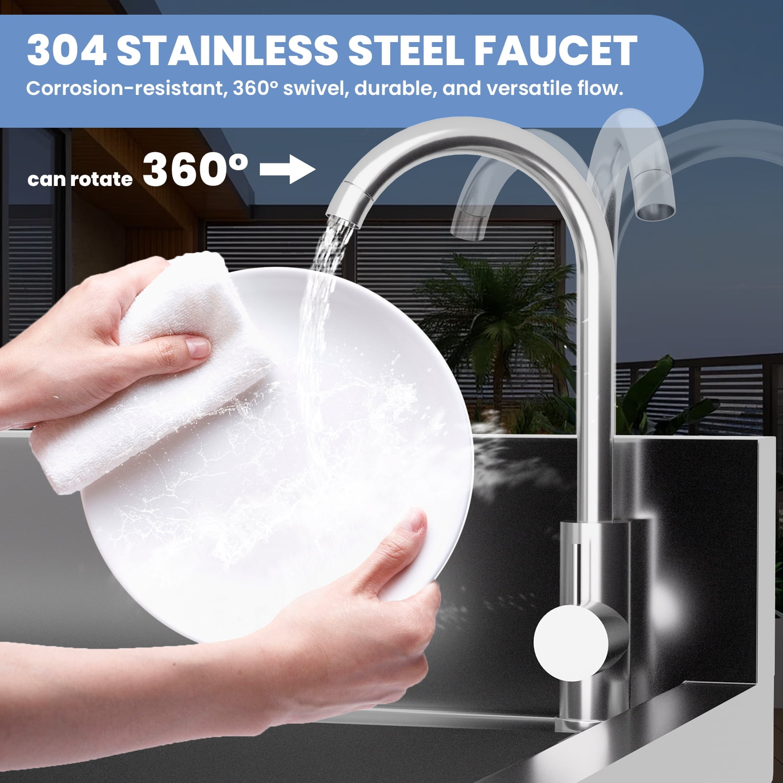 Commercial Single Bowl Sink, Integrated Workbench Support, Resilient Steel, Small Kitchen Sink Single Bowl Targeting Heavy Duty Use, for Restaurant Prep, Workshop Cleaning, Work Station