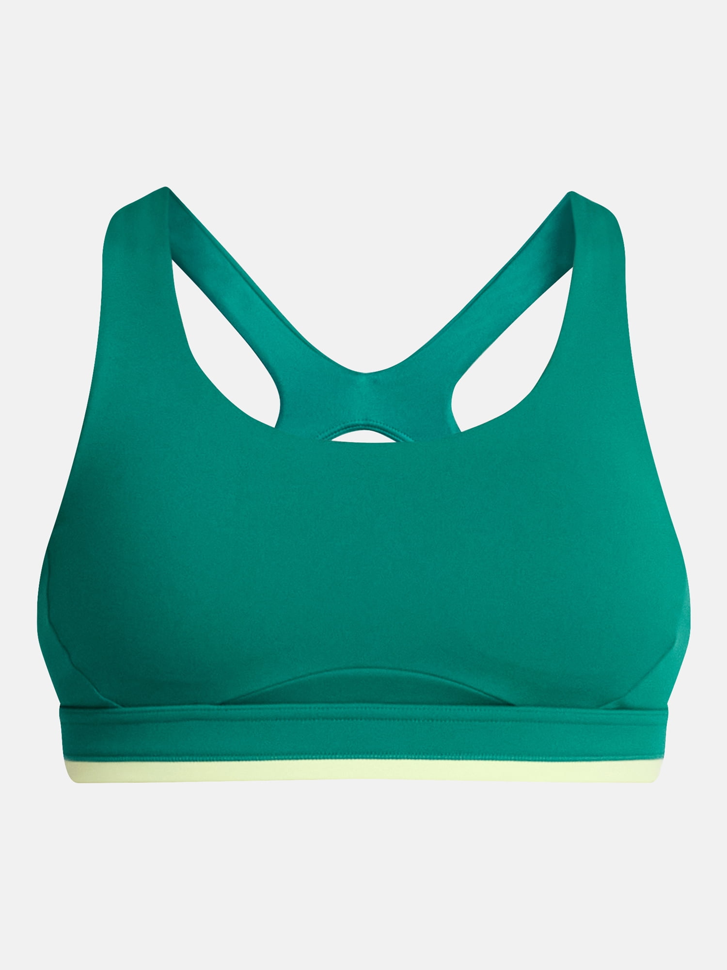Avia Women's Medium Support Open Back and Contrast Tipping Sports Bra, XS-XXXL