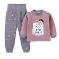 thumbnail image 1 of 100 Altura 90 -100cmmaroon claroTrajes de ropa interior térmica para niños, linda ropa de dibujos animados invierno cálido esquí esquí Gafas de esquí, 1 of 5