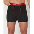 thumbnail image 2 of Hanes Boxer Brief 5-Pack Men Stretch Ultimate Tagless Comfort Flex Wicking S-2XL, 2 of 6