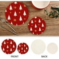 thumbnail image 4 of FREEAMG Christmas Tree Trivets for Hot Pots and Pans and Pot Holders 2PCS – Cotton Rope Round Mats, Hot Pads for Kitchens, Coasters, Placemats, 4 of 7