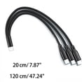 thumbnail image 3 of 3 in 1 USB C to USB C Multi 3 in 1 Type C to 3 Type C Port Cord, 5V 2A Fast Charging Cable for 3 Mobile Phones, 3 of 9