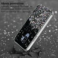 thumbnail image 4 of Compatible with Samsung S9 Plus Case Glitter Clear Green,Phone Samsung Galaxy S9 Plus Case Silicone Transparent Soft TPU Women Girls Shockproof Protective Slim Cover (Black), 4 of 13