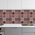 thumbnail image 3 of 18 pegatinas para azulejos de 9 estilos, color rosa, rojo y verde, autoadhesivas, impermeables, para pared, con diseño de mandala., 3 of 9