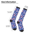 thumbnail image 4 of Vsdgher Beautiful Koi Fish Print Thigh High Socks Extra Long Stretchy Sock Women Over Knee High Opaque Stocking Daily Wear, 4 of 5
