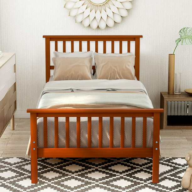 Twin Bed Frame With Headboard Solid, Twin Bedroom Sets For Boy