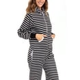 thumbnail image 4 of Unisex Sleepwear Adult Jumpsuit for Women One Piece Pajamas Ladies Non Footed Union Suit Pajamas, 4 of 7