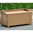 thumbnail image 1 of International Caravan Barcelona Patio Storage Bench in Honey Pecan, 1 of 2