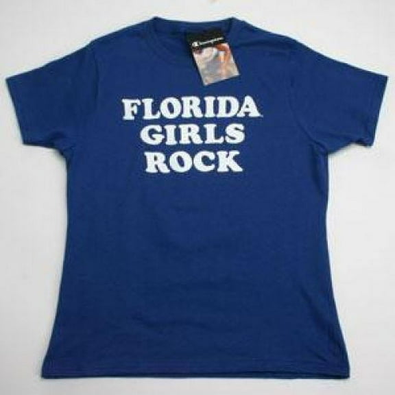 Florida T-shirt By Champion - Florida Girls Rock - Royal