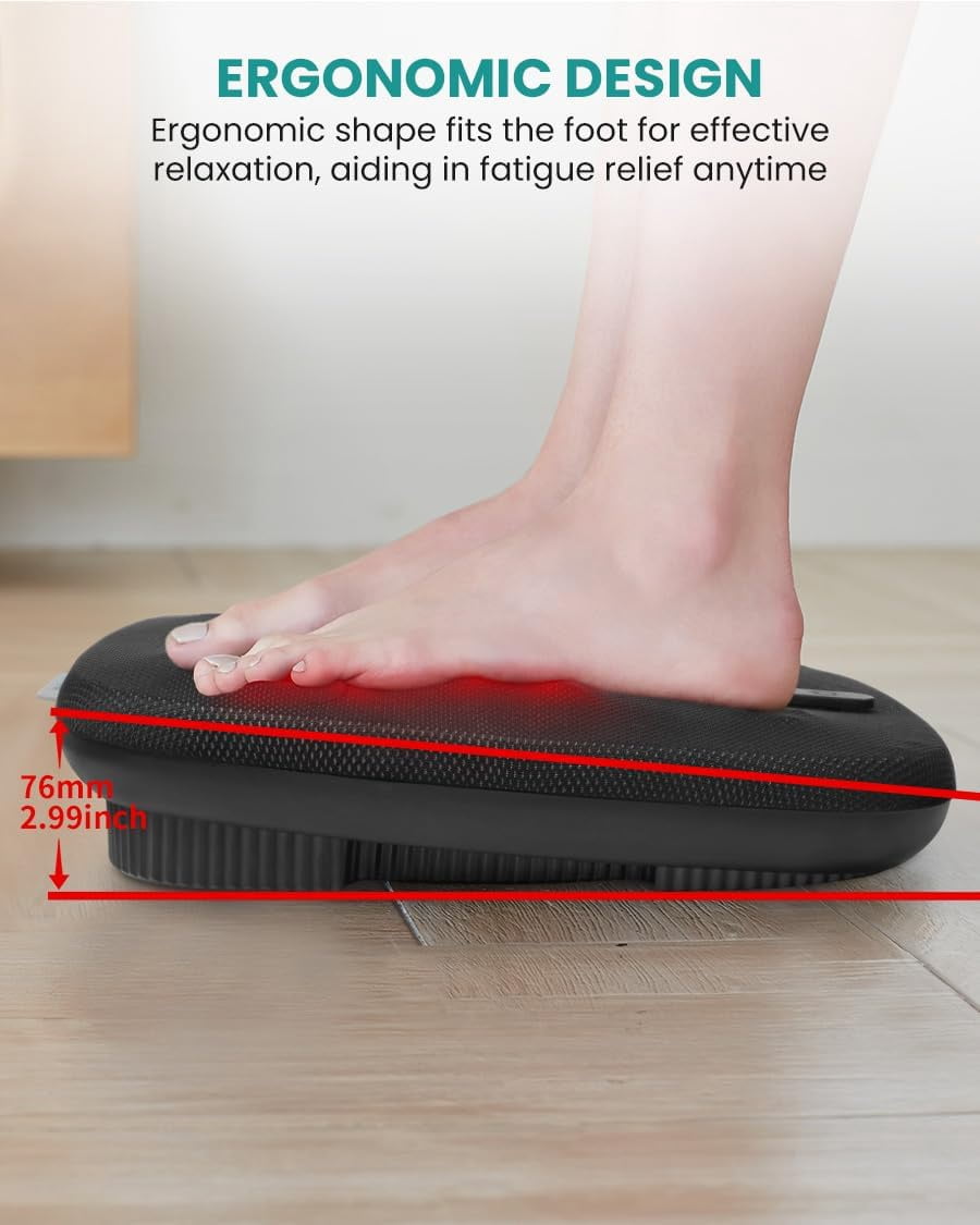 Nekteck Shiatsu Foot Massager with Heat, Electric Feet Massager Machine with Deep Kneading, Rolling&Scraping, for Plantar Fasciitis Pain Relief, Foot Warmer for Home Office, Gifts for Women Men