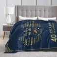 thumbnail image 4 of Yibo 30th Anniversary Blanket 30th Wedding Anniversary Blanket 30th Wedding Anniversary Blanket for Couples Parents Grandparents, 4 of 9