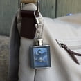 thumbnail image 3 of Tundra Swan in the Lake at Dawn Stainless Steel 1oz Mini Flask Key Chain, 3 of 4